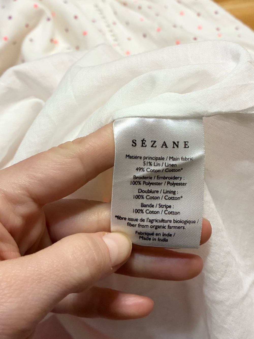 Sezane Grace Embroidered Linen Dress - Picture 10 of 10